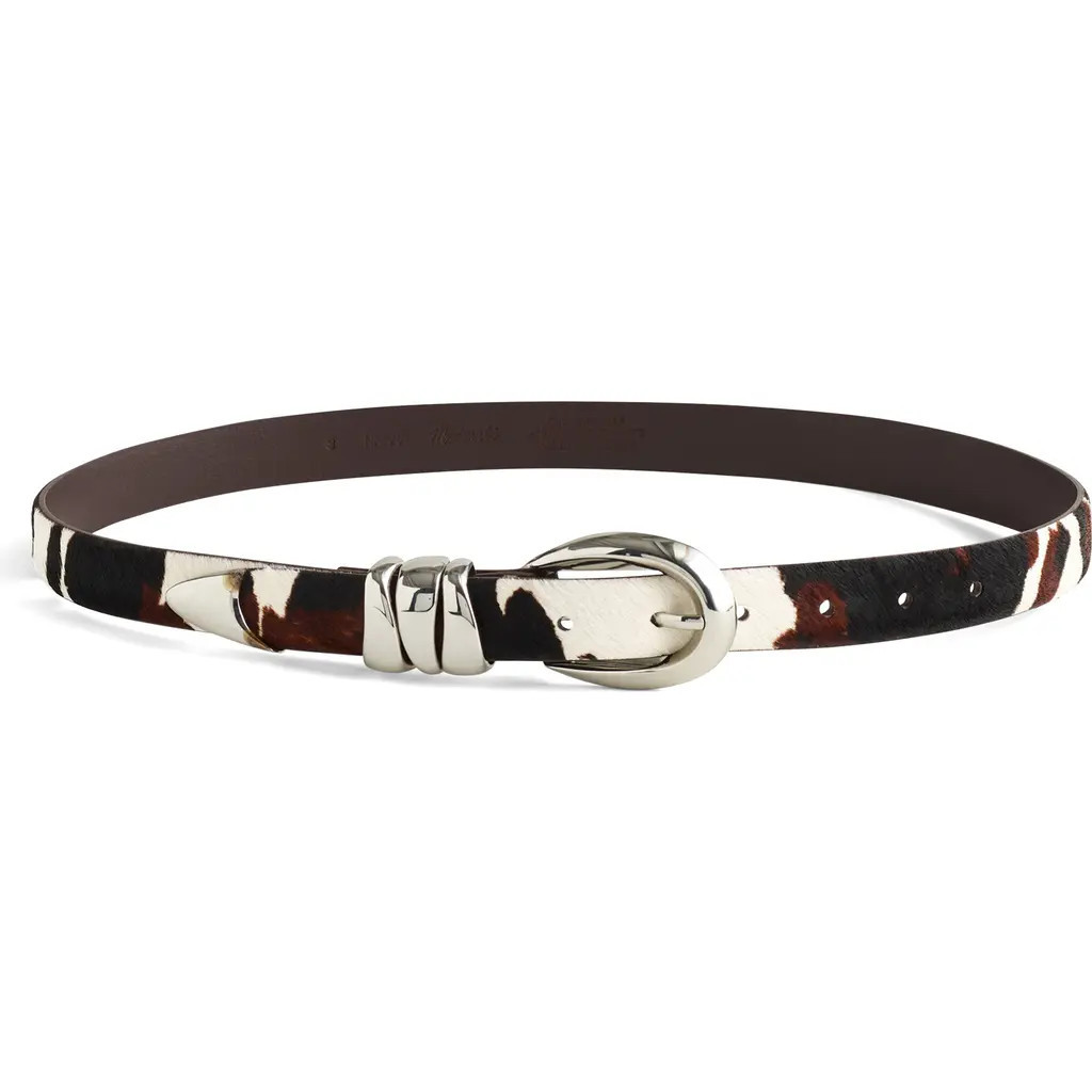 Madewell Triple Metal Keeper Belt in Dark Carob Multi at Nordstrom, Size Small | Nordstrom