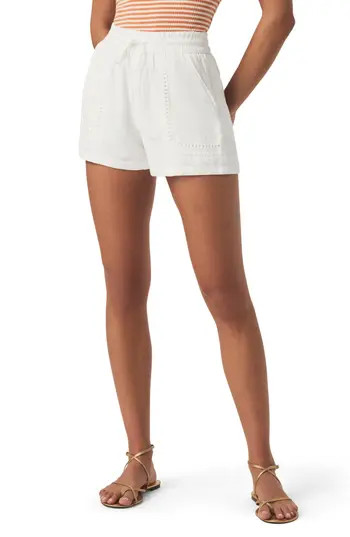 Splendid Catalina Linen Blend Shorts in White at Nordstrom Rack, Size Large | Nordstrom Rack