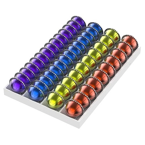 Coffee Pod Storage Holder Drawer Organizer for Nespresso Vertuo Capsule, Holder Tray Storage for Nespresso Pod, Compatible with 40 7.77fl oz or 56 1.35fl oz Pods for Kitchen Drawer, Office Countertop. | Amazon (US)