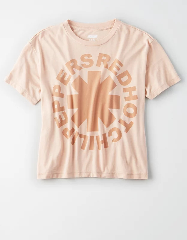 Tailgate Women's Red Hot Chili Peppers Cropped T-Shirt | American Eagle Outfitters (US & CA)