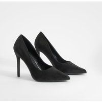 Womens High Stiletto Court Shoes - Black - 6, Black | Boohoo.com (UK & IE)