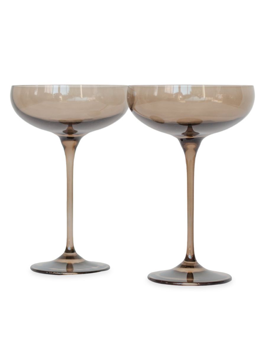 Champagne Coupe 2-Piece Stem Glass Set | Saks Fifth Avenue