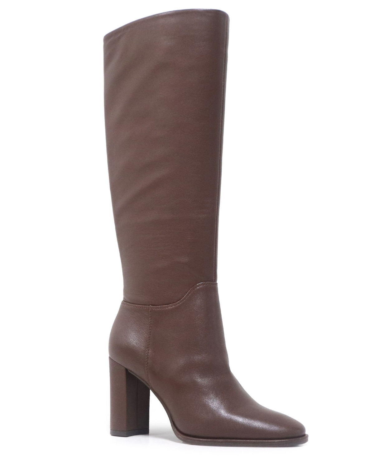 Kenneth Cole New York Women's Lowell Tall Block Heel Boots - Chocolate | Macy's