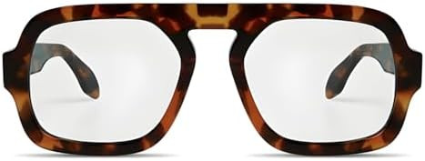 ADE WU Fashion Glasses for Women 70s Vintage Non Prescription Glasses Frames Retro Square Aviator... | Amazon (US)