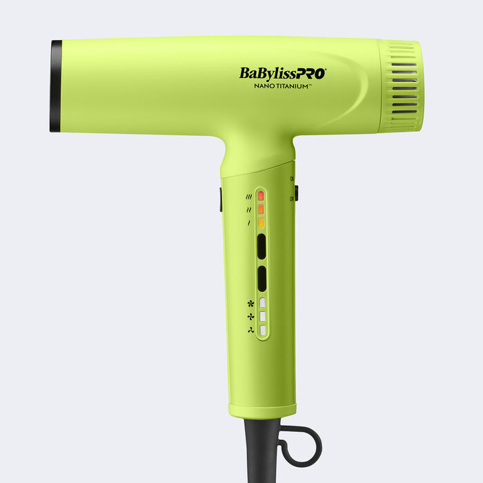 BaBylissPRO® Nano Titanium™ Neon Yellow Light Ionic High-Speed Dryer | BaBylissPRO
