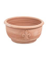 Made In Italy 15.75in Outdoor Florence Lily Terracotta Planter Bowl | TJ Maxx