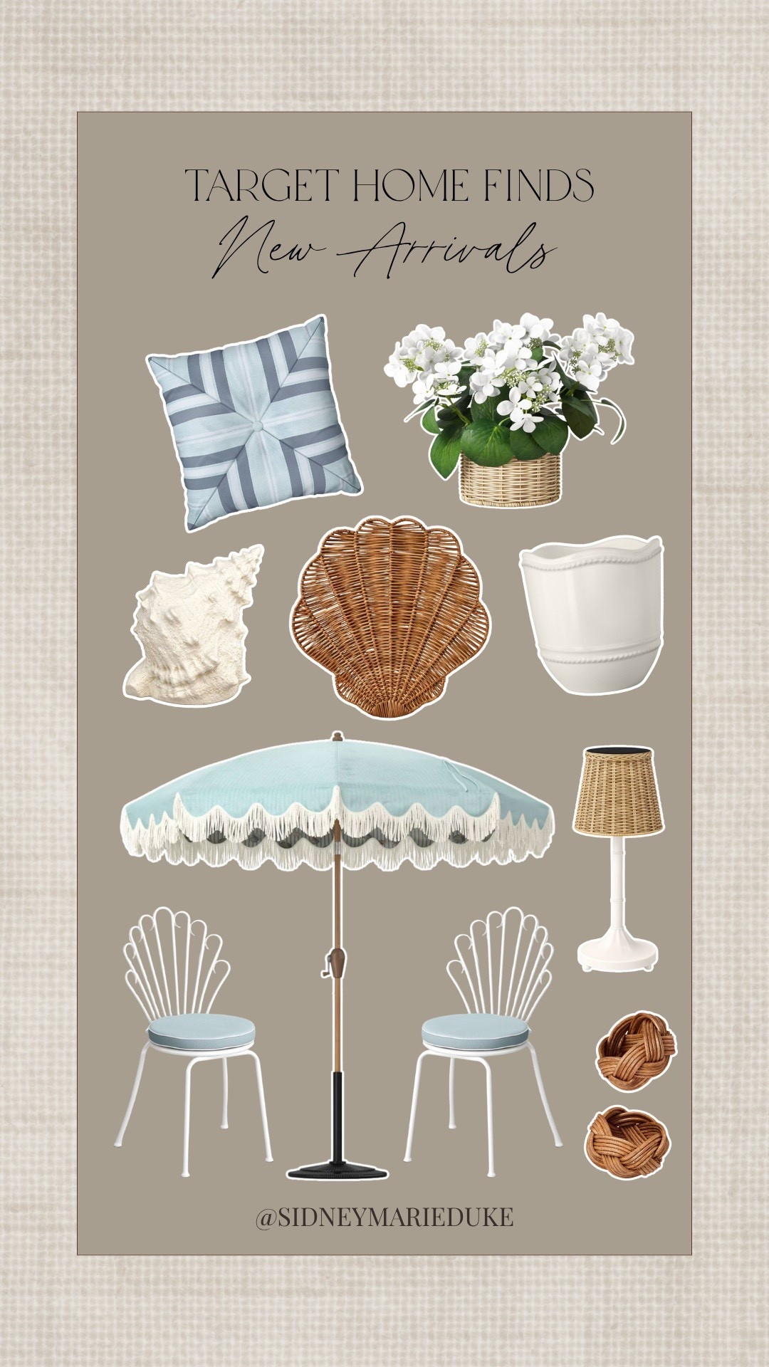 Target's home section is killing it right now!!🩵

 All of these would be perfect for Summer coming up☀️

All linked :)



Home decor, spring 2026, summer, light blue, dining, outdoor, rechargeable lamp, planter, faux flowers, sidneymarieduke

#LTKHome #LTKSeasonal