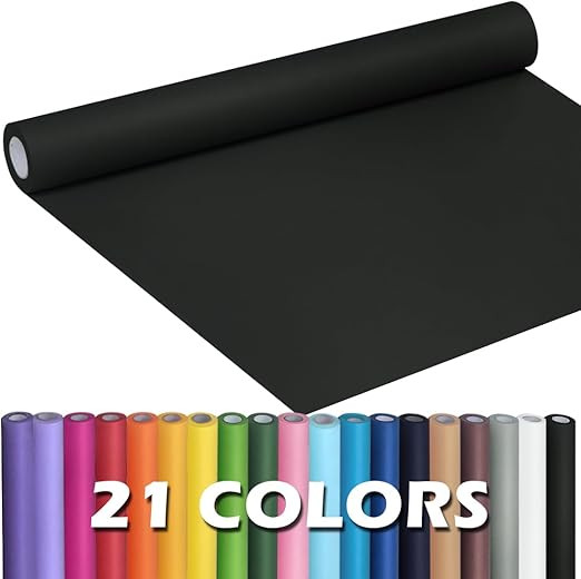 PerkHomy Black Kraft Paper Roll 17.5" x 760" (63') for Gift Wrapping Bouquet Flower Kids Art Pain... | Amazon (US)