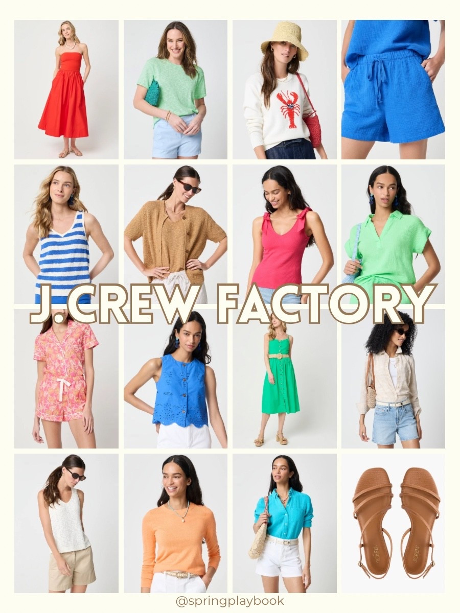 New Arrivals at J.Crew Factory for Springs!!! 

50% off sitewide for a limited time. 

#createdcolorful #createdcolorfulspring #hocspring #tcispring #tcilightspring ##lightspring #warmspring #truespring #brightspring #clearspring #paintboxspring #bluespring

#LTKSaleAlert #LTKmomlife #LTKOver40