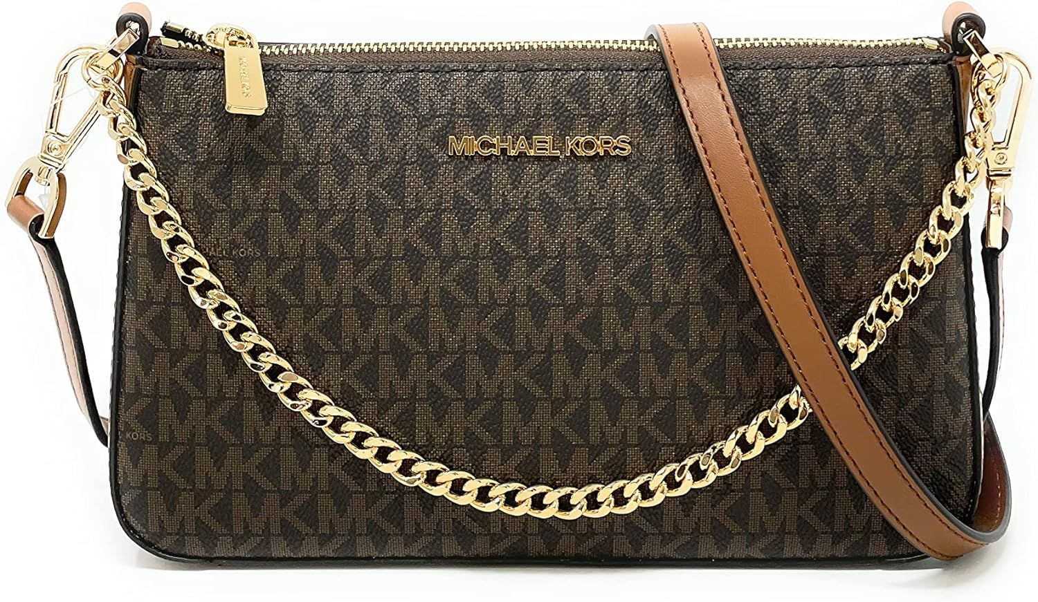 Michael Kors Jet Set Travel Medium Pouchette Crossbody Bag | Amazon (US)