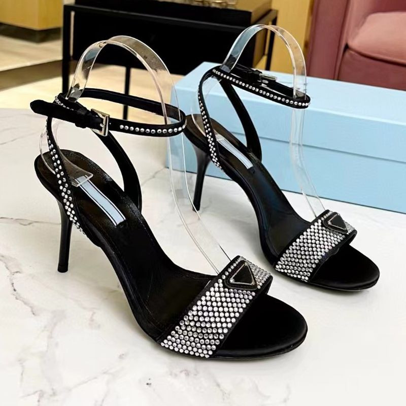 Rhinestone Sandals Womens Dress Shoes High Heeled Women Sandal Luxury Designers Platform Heel Cla... | DHGate