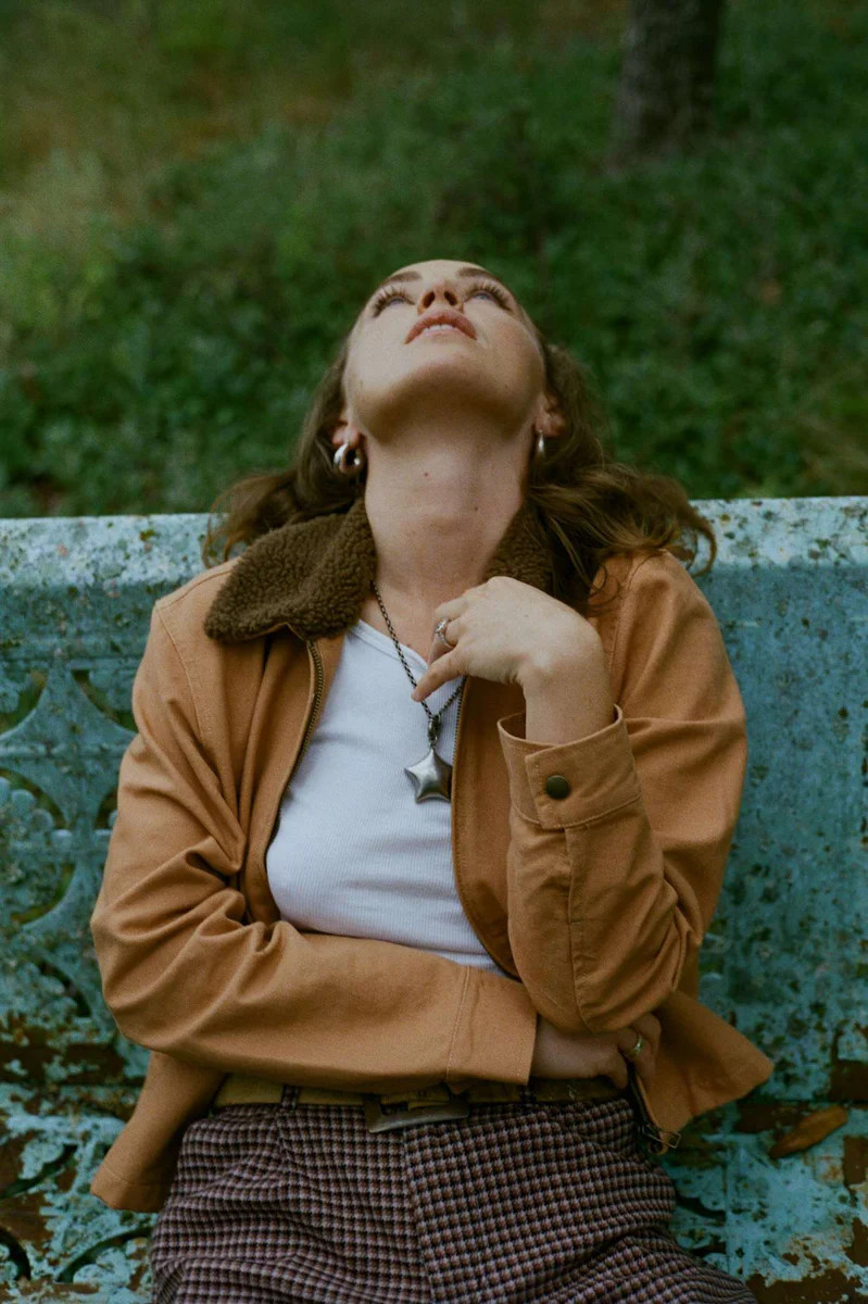 Brixton Women's Mechanics Women's Garage Zip Jacket in color Tobacco Brown | Brixton