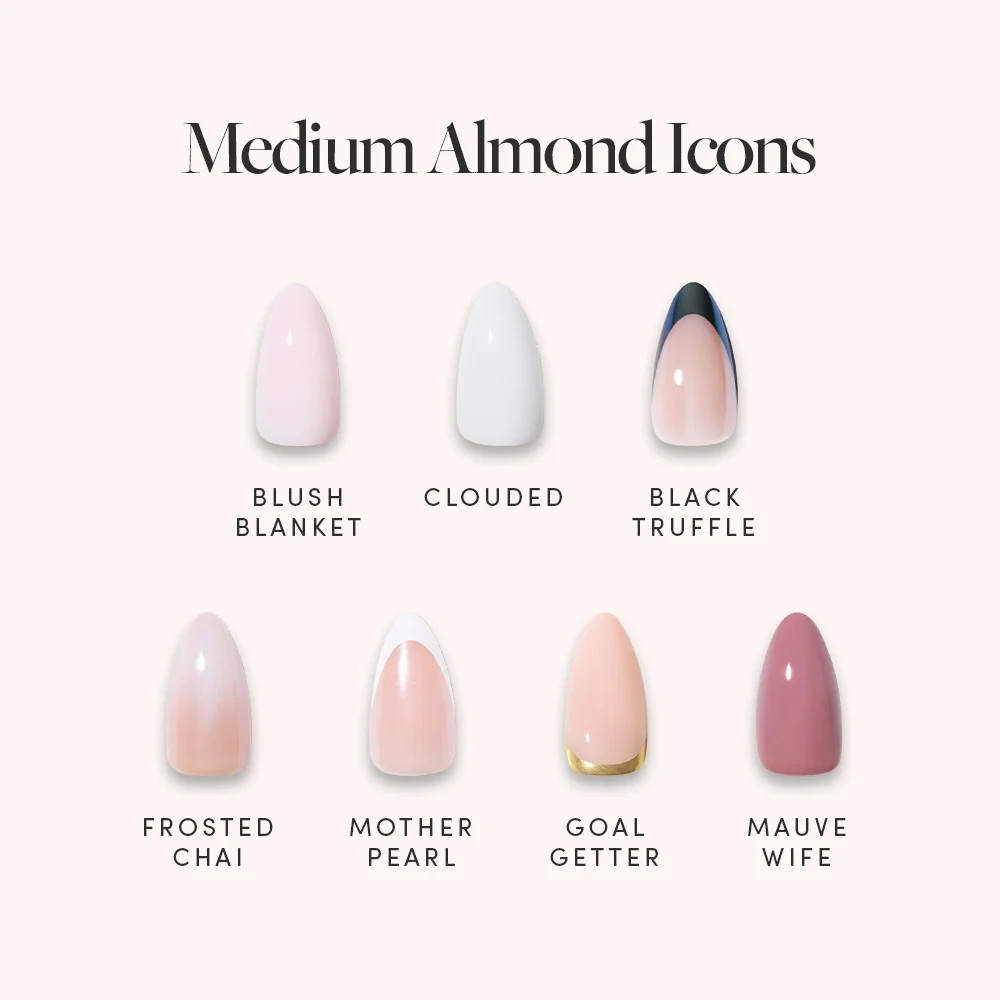 Medium Almond Icons | Glamnetic