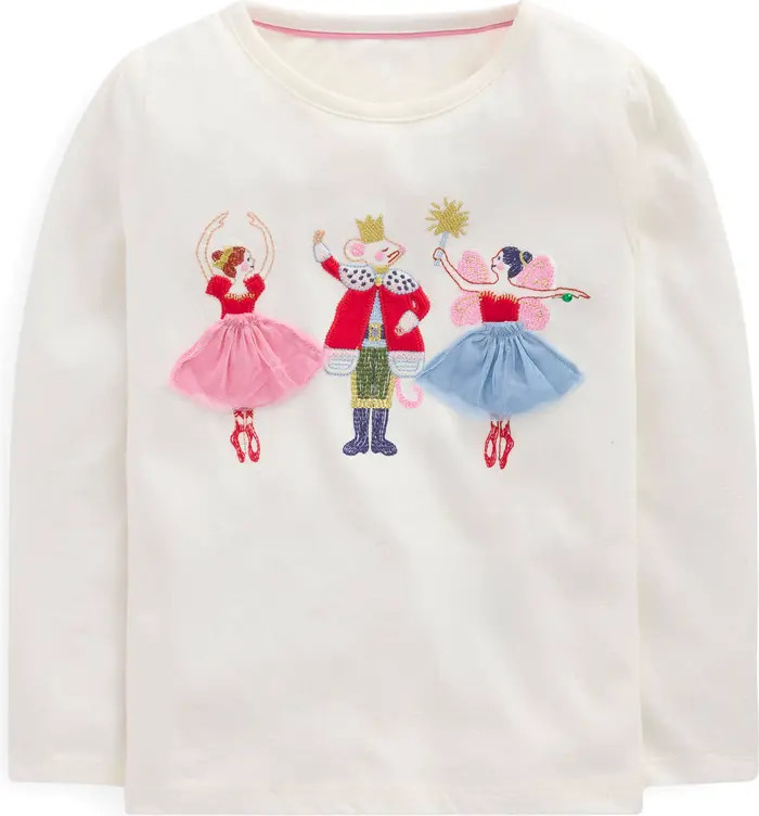 Mini Boden Kids' Embroidered Appliqué T-Shirt | Nordstrom | Nordstrom