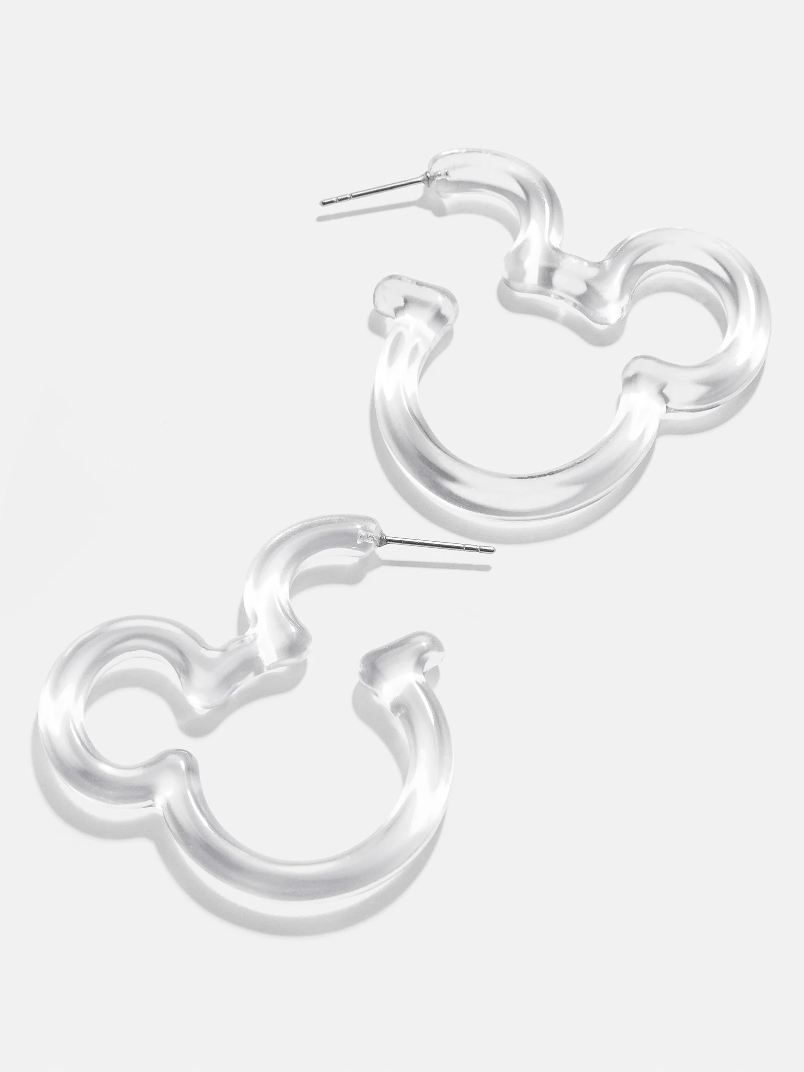 Mickey Mouse Disney Essential Hoop Earrings - Clear | BaubleBar (US)