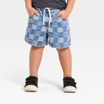 Toddler Boys' Relaxed Fit Pull-On Denim Shorts - Cat & Jack™ Light Wash 5T | Target