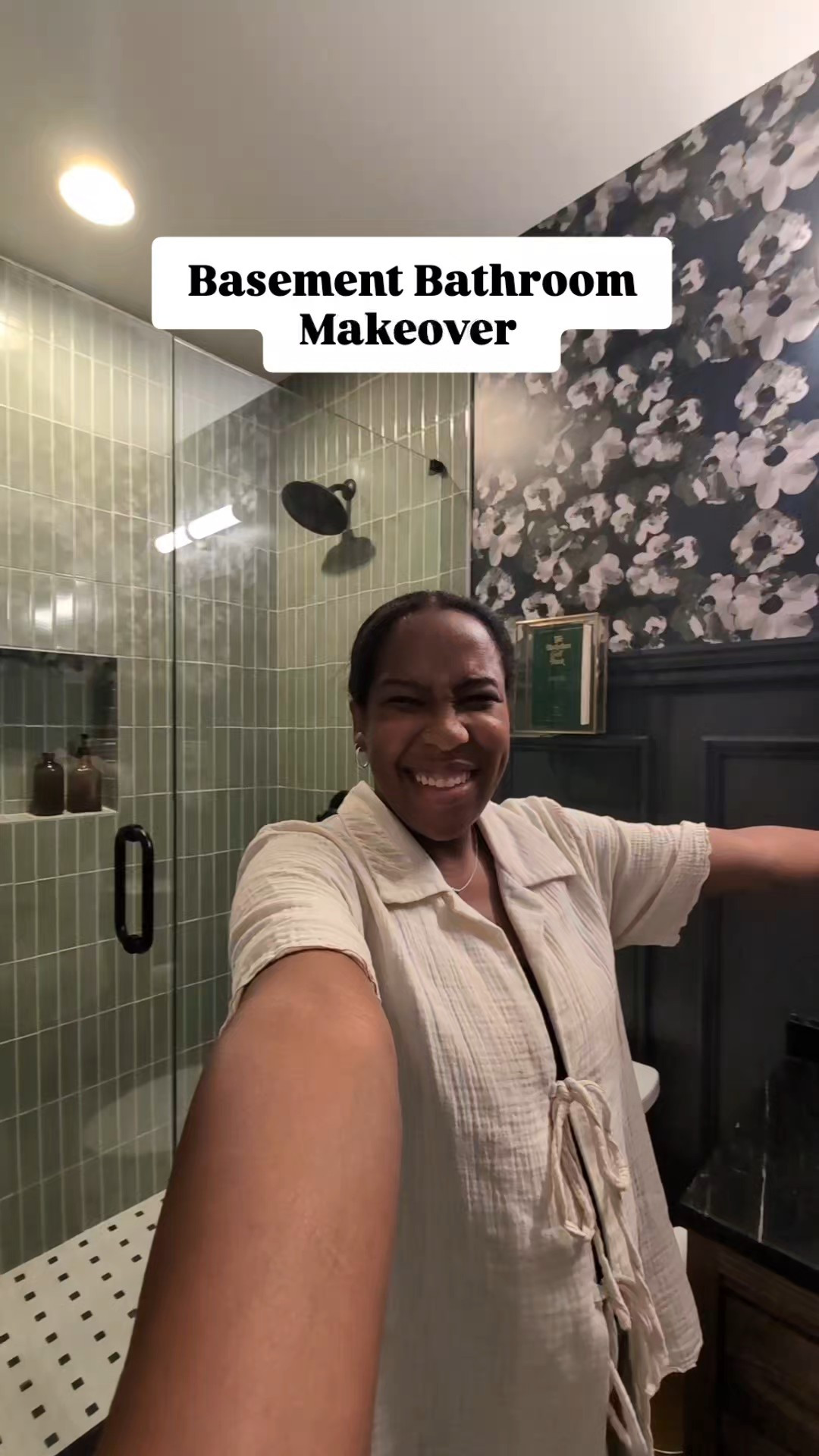 Our moody basement bathroom remodel is finally complete and I'm sharing all the close up details of the space! 

#LTKHome #LTKVideo #LTKStyleTip