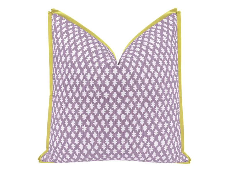Tilly Print // Lavender With Butterfly Flange | Purple Throw Pillow | Designer Pillow | - Etsy | Etsy (Global)