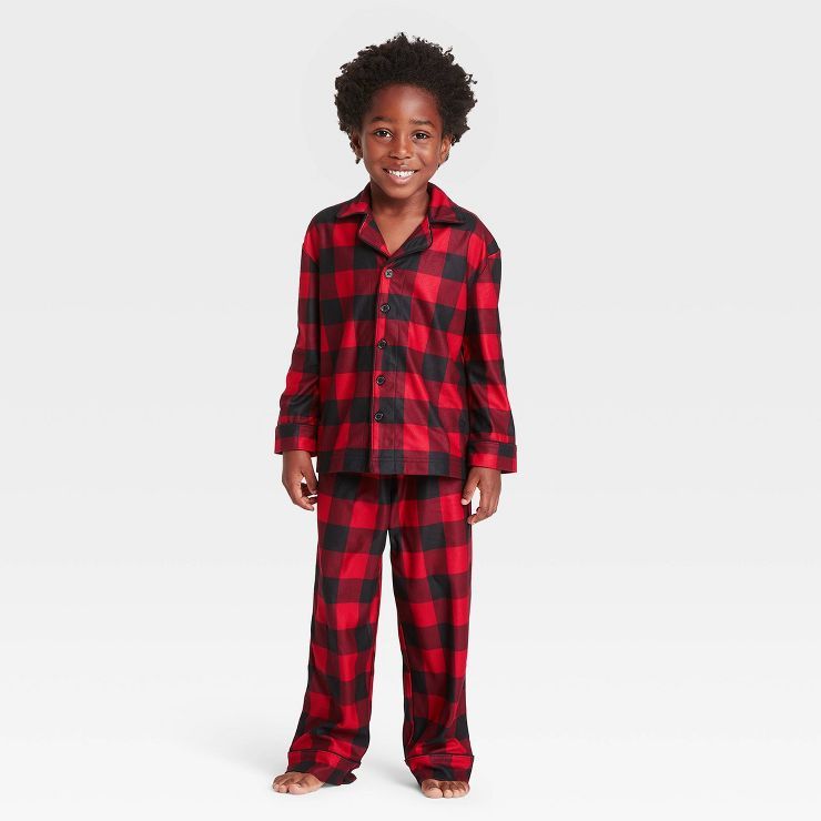 Toddler Holiday Buffalo Check Flannel Matching Family Pajama Set - Wondershop&#8482; Red | Target