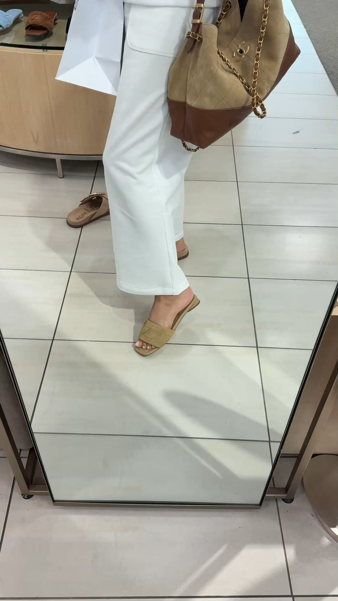 I ended up snagging these in this taupe color and the light blue! Soo fun and feel very cushiony & comfy! 

#LTKSeasonal