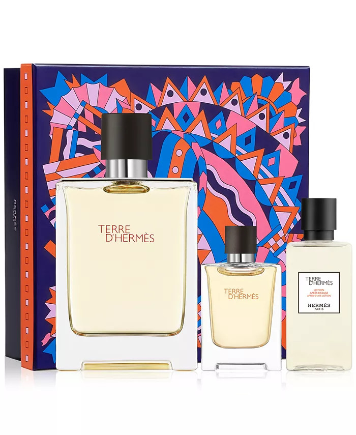 Men's 3-Pc. Terre d'Hermès Eau de Toilette Gift Set | Macys (US)