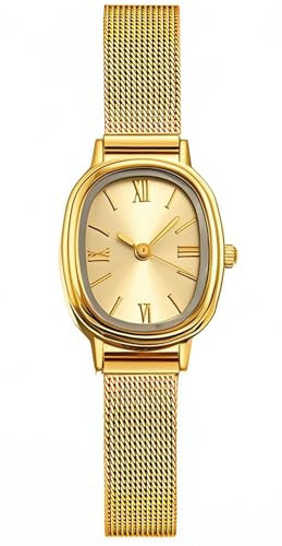 BESTKANG Women Watches Stainless Steel Mesh Strap Waterproof Quartz Wristwatch Fashion Women's Bracelet Watch (Gold) | Amazon (US)