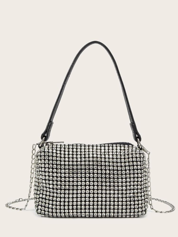 Rhinestone Decor Chain Shoulder Bag | SHEIN