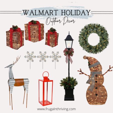 Outdoor holiday decor from Walmart 🎄🎁⛄️

#sponsored
#Walmart
#WalmartHoliday

#LTKHoliday #LTKhome #LTKSeasonal