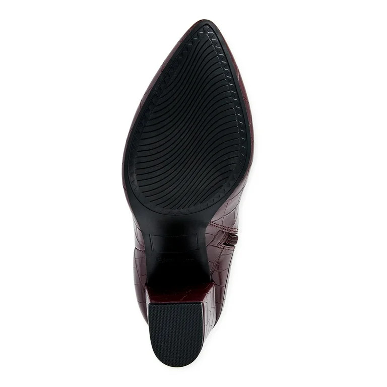 Scoop Women's Stove Pipe Knee High Croco Boots | Walmart (US)