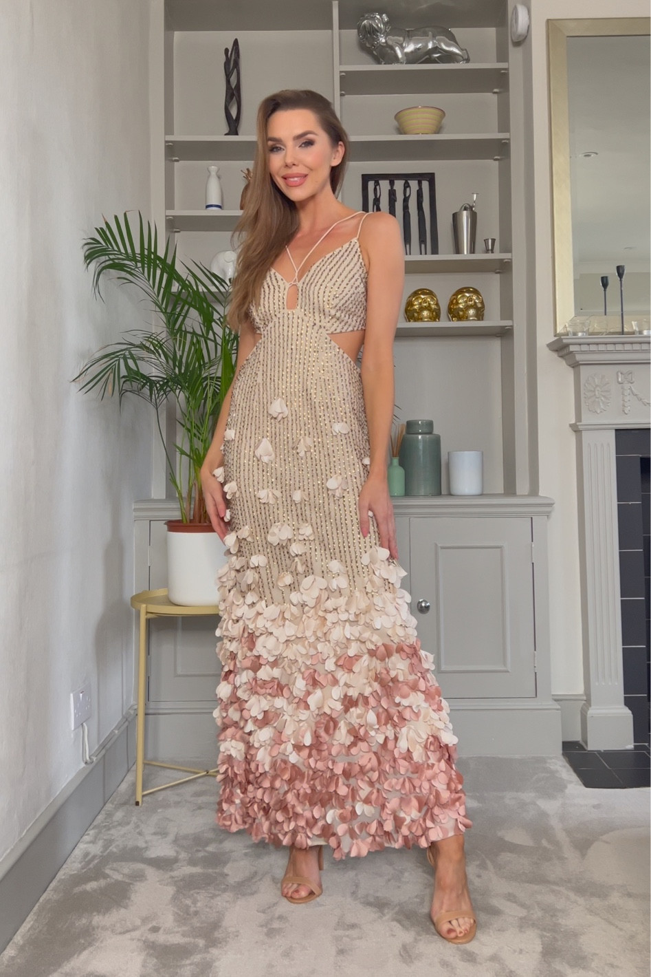 - Occasion wear maxi floral appliqué dress. 

#LTKSeasonal #LTKeurope #LTKFind