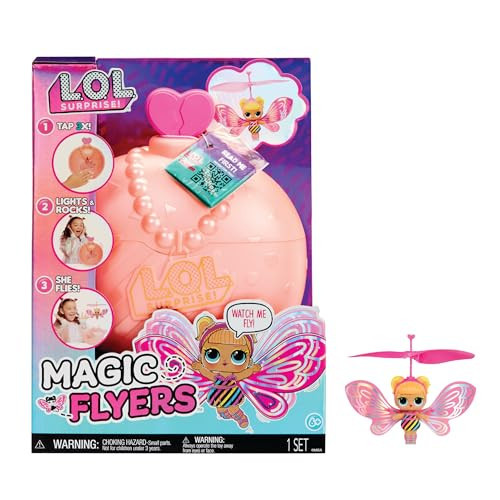 L.O.L. Surprise! Magic Flyers: Flutter Star- Hand Guided Flying Doll, Collectible Doll, Touch Bottle Unboxing, Great Gift for Girls Age 6+, Multicolor | Amazon (US)