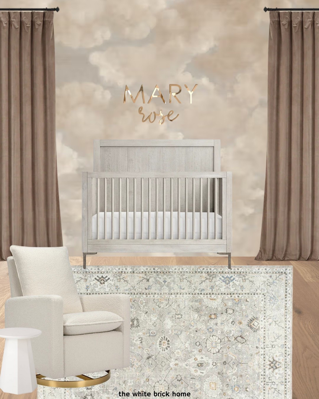 A sophisticated nursery design for a little one! Wall mural - “painted dreamy clouds” from wallism. 

Nursery, nursery decor, nursery furniture, nursery ideas, home decor, home design, nursery rug, pink nursery, baby girl, girls nursery design, girls nursery inspiration, girls nursery decor, nursery wallpaper, crib, nursery area rug, nursery glider, Amazon, Wayfair, Etsy, Target 

#LTKBump #LTKBaby #LTKHome