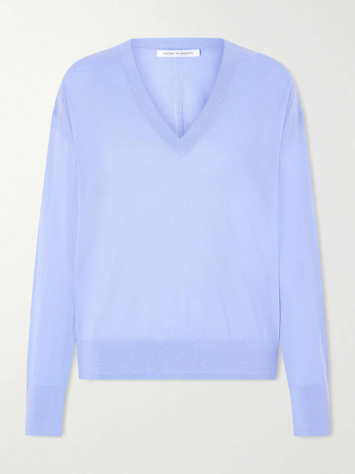 Maria McManus - Merino Wool Sweater - Blue | NET-A-PORTER (US)