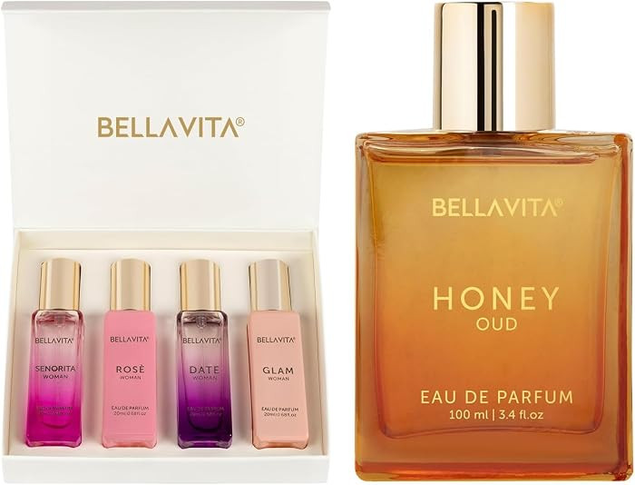 Bella Vita Luxury Gift Set Combo For Women's - Honey Oud & Women's Gift Set | Vannila, Floral, Be... | Amazon (US)
