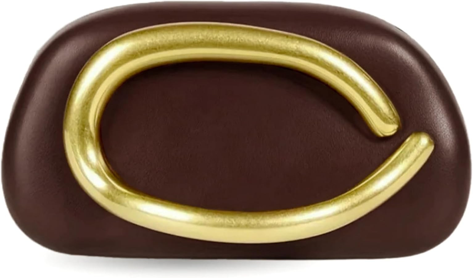 Women's PU Leather Clutch Evening Handbag Trendy Shoulder Crossbody Bag Purse Metal Handle Decora... | Amazon (US)