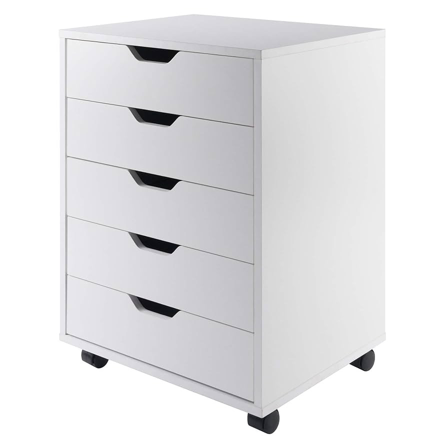 Winsome 10519 Halifax 5-Drawer Composite Wood Cabinet, White | Amazon (US)