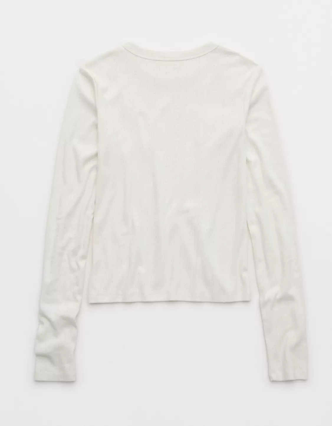 Aerie Pointelle Long Sleeve Top | Aerie