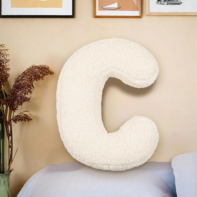 Letter Plush Pillow, Letter Hugging Throw Pillows, Decorative Initial Letter Shaped Throw Pillows... | Amazon (US)