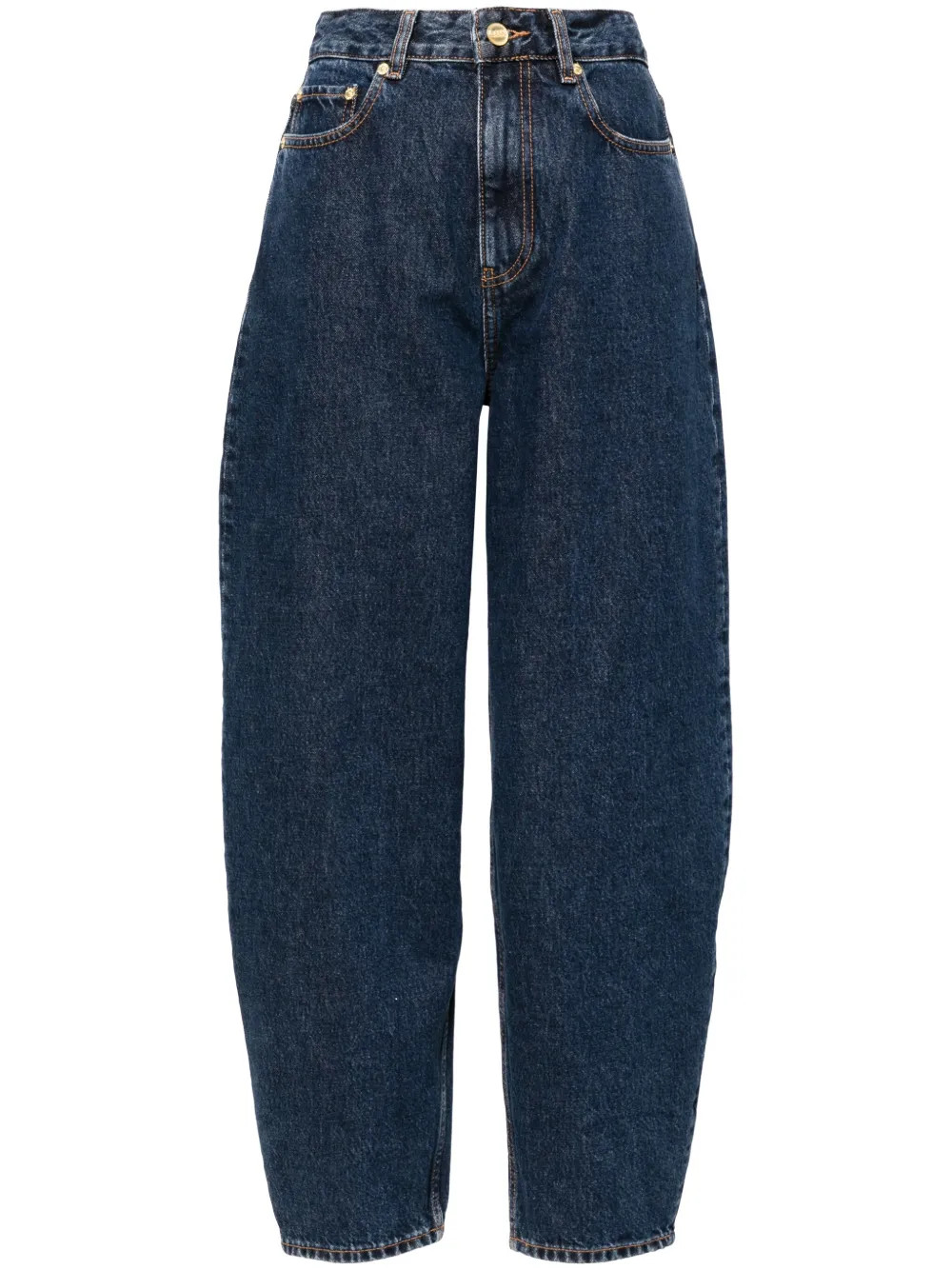 GANNI Organic Cotton Balloon Jeans - Farfetch | Farfetch Global