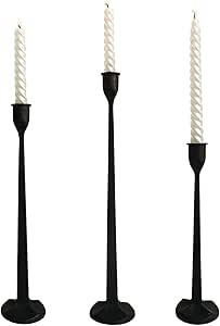 Iron Taper Candle Holder - Decorative Candle Stand - Candlestick Holder for Wedding, Dinning, Par... | Amazon (US)