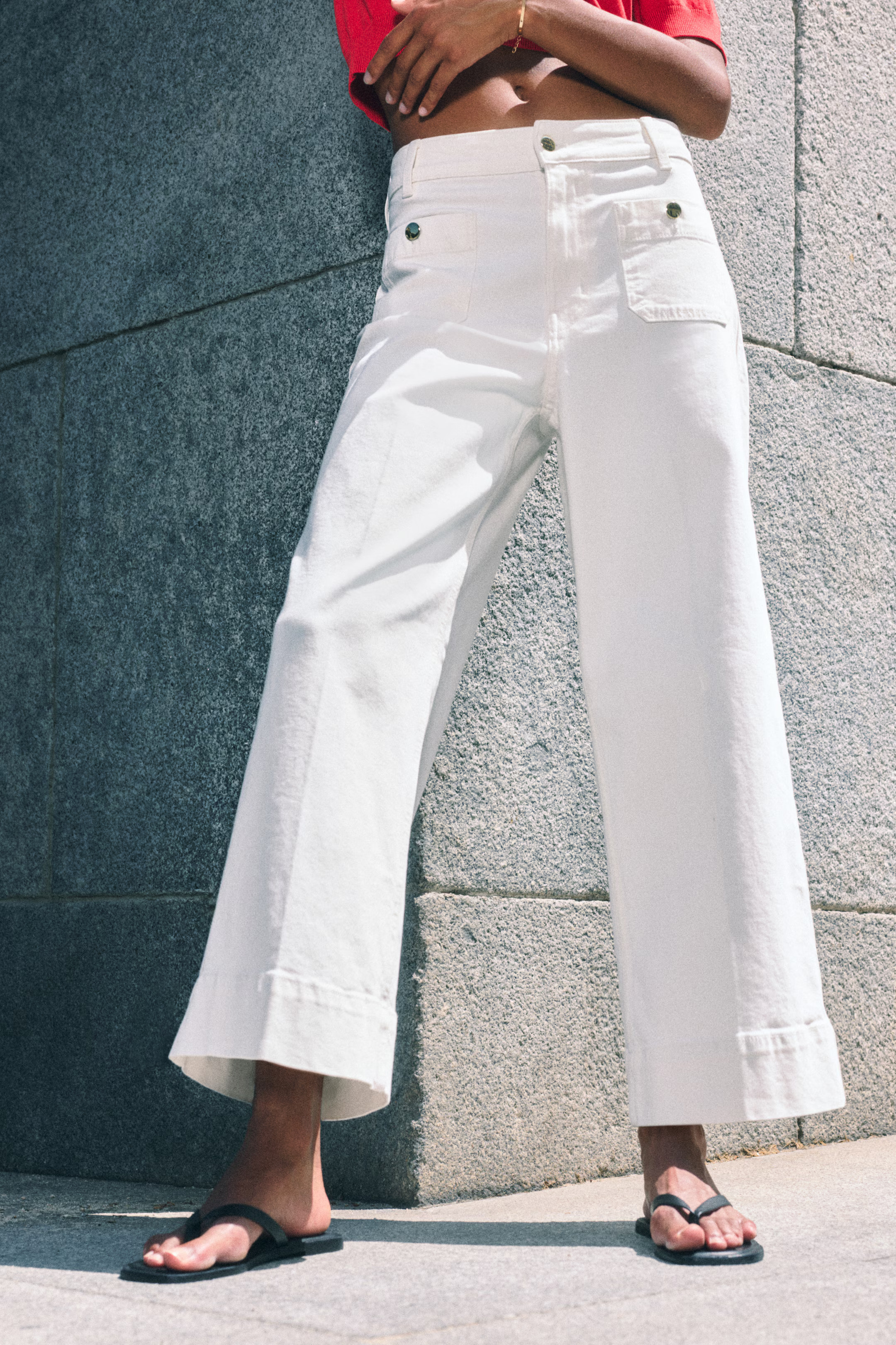 Wide High Ankle Jeans | H&M (US + CA)