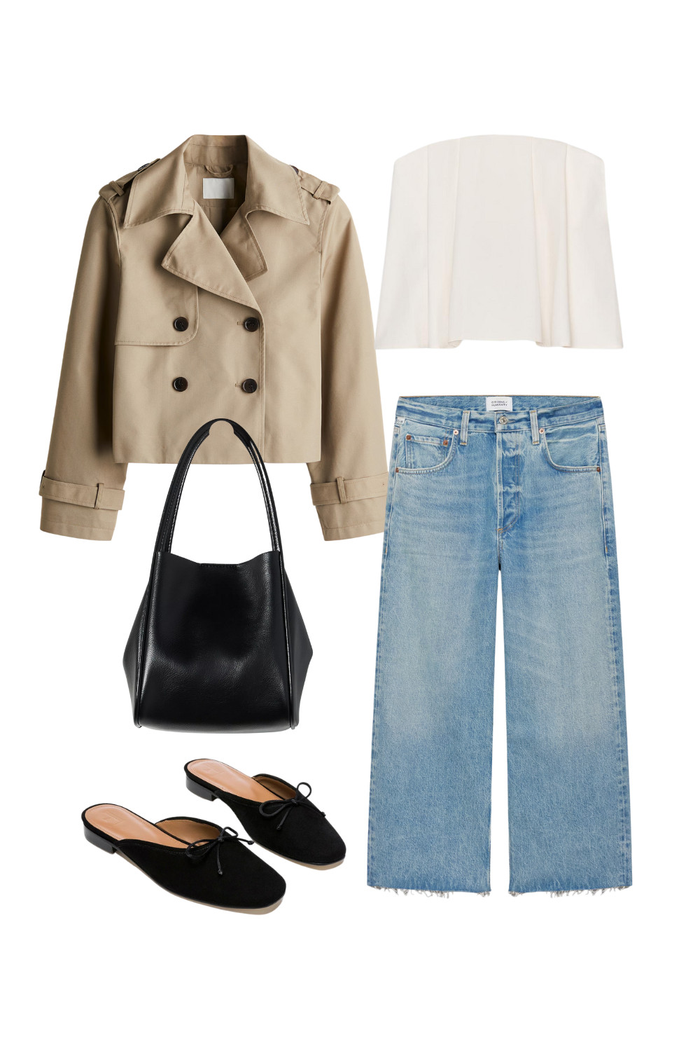 Dressed for the Season

Spring 2025 Outfit | Raw Hem Denim Jeans | Cropped Trench Coat | Pleated Top | Black Purse | Suede Mules 

 #LTKcanada #LTKspring #LTKsummer
