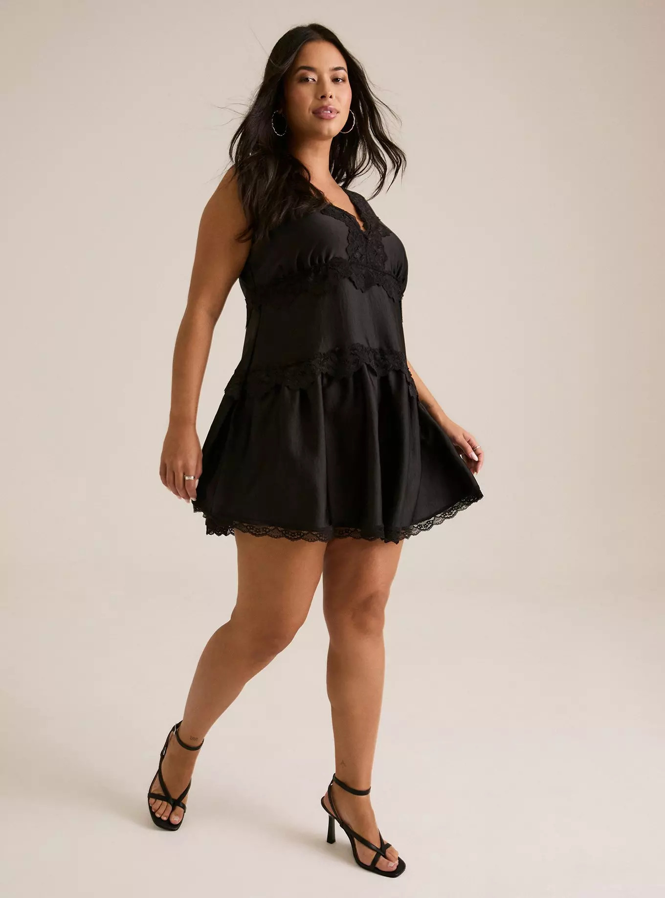 Festi Lace Detail Mini Dress | Torrid (US & Canada)