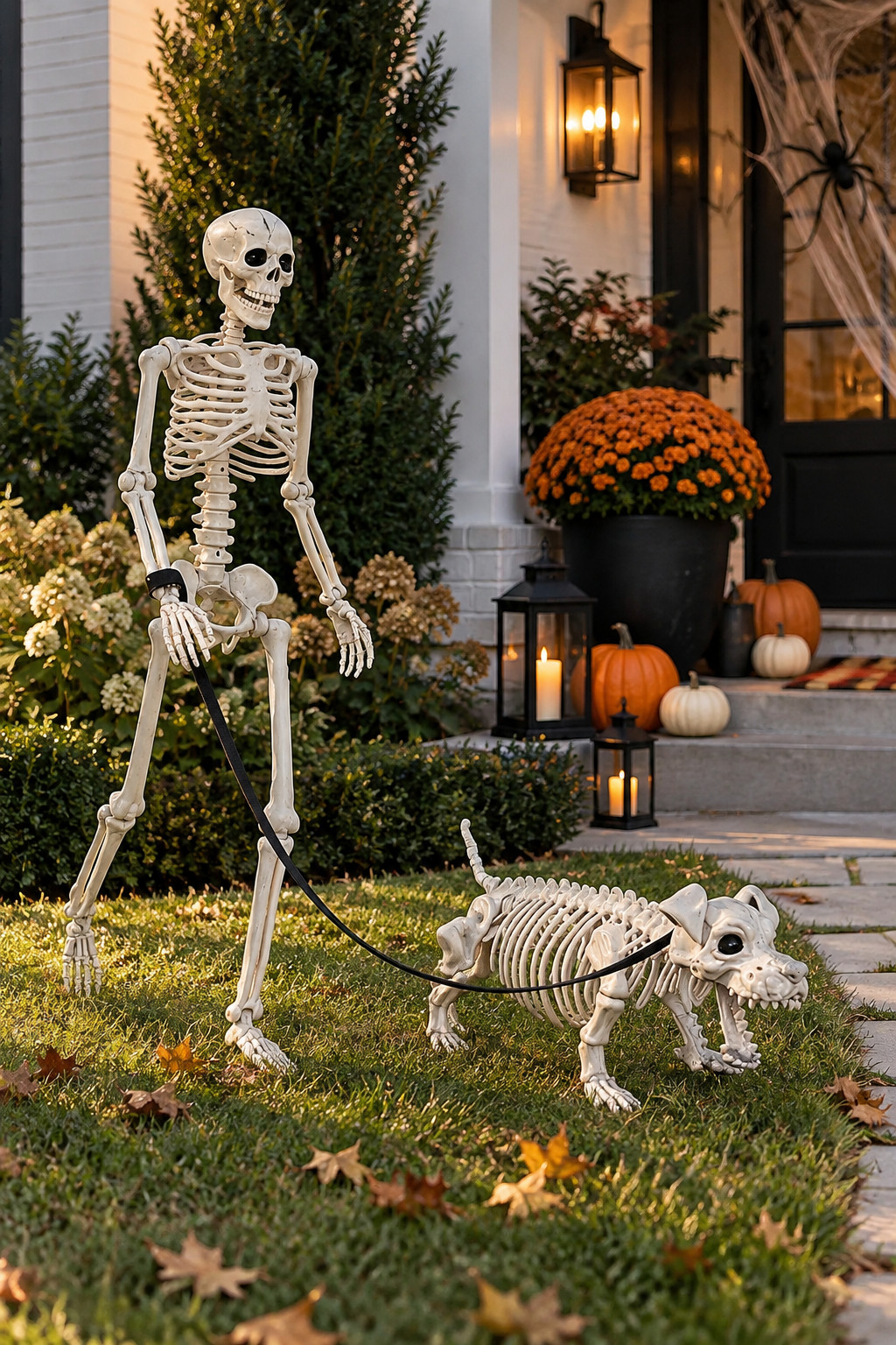 This Amazon Halloween find is SO fun for spooky season 👻💀 The skeleton walking his little skeleton dog is such a cute way to dress up the front yard, garden, or porch without making it feel overdone. Add a few pumpkins, fall leaves, and lanterns around it for that clean but spooky Halloween look. Such a conversation starter for trick-or-treat night! 🎃🖤

#AmazonHalloween #AmazonFinds #HalloweenDecor #HalloweenOutdoorDecor #SpookySeason #HalloweenGarden #HalloweenPorch #SkeletonDecor #SkeletonDog #OutdoorHalloweenDecor #FallDecor #HalloweenIdeas #AmazonHomeFinds #SpookyDecor #FrontYardDecor #Halloween2026 

 #LTKSeasonal #LTKHome #LTKSaleAlert
