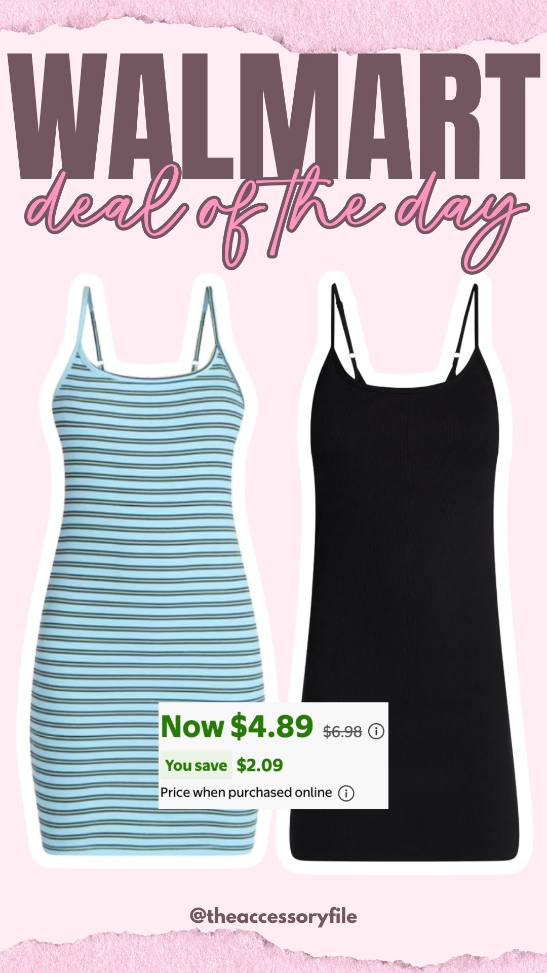 What a steal!!! Adorable tank dresses with adjustable straps - would be cute with a denim jacket add some cute sandals or sneakers for a more casual look.

Say DRESS for Iinks! 

#walmartfinds #walmartfashion #walmartstyle #summer #summeroutfits #summeroutfitideas #summeroutfitinspo #affordablefashion #summerfashion #summerdress

#LTKootd #LTKSeasonal #LTKSaleAlert