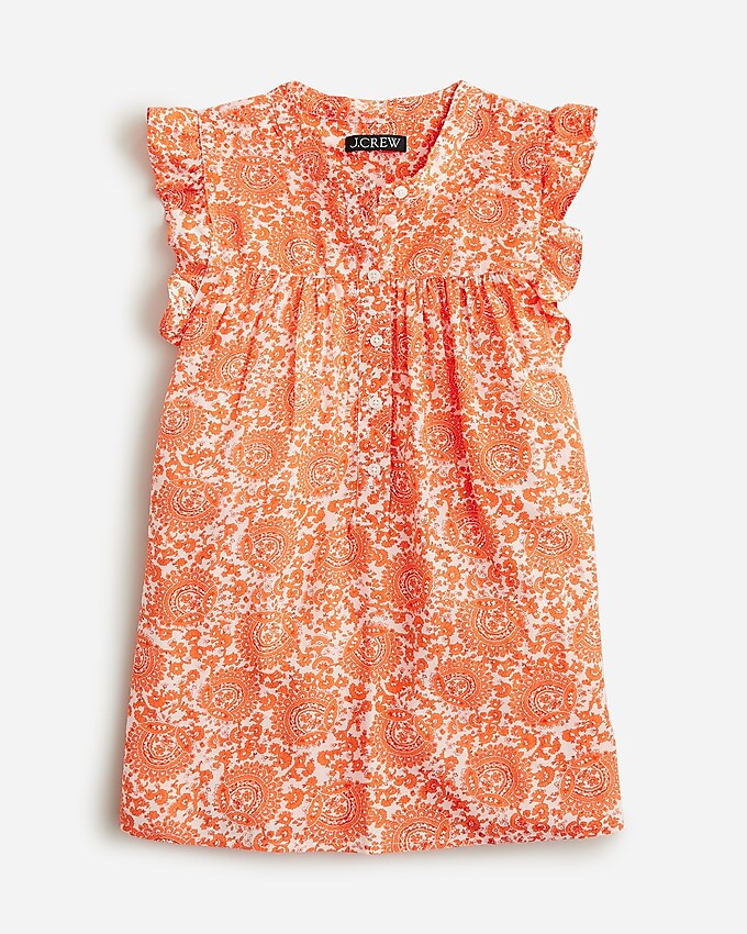 Sleeveless ruffle-trim top in floral bouquet | J. Crew US