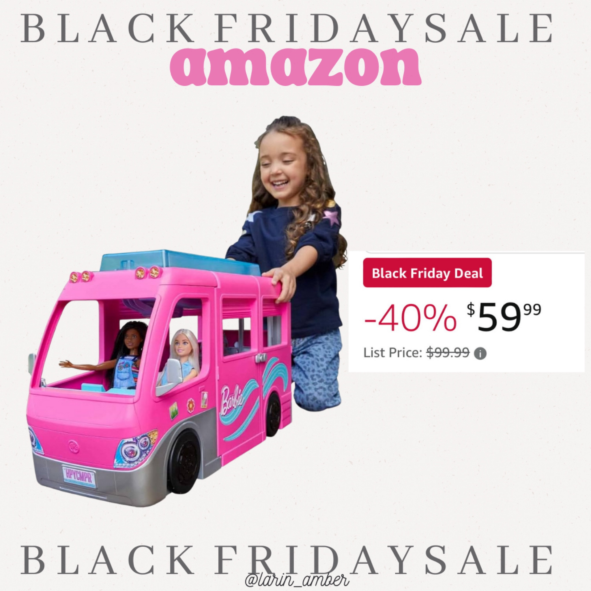 Amazon Black Friday deal! The large Barbie camper is a perfect gift for little girls. 



#LTKHoliday #LTKCyberWeek #LTKGiftGuide