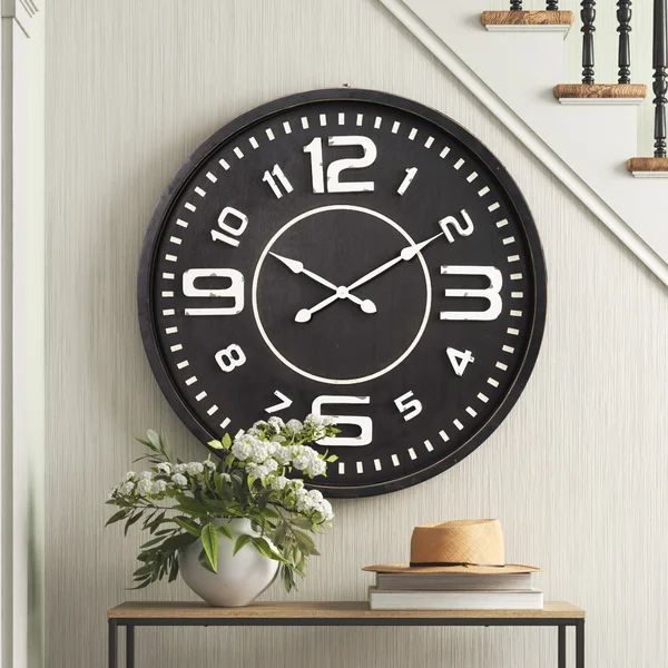 Oversized Gruver 39.5" Wall Clock | Wayfair North America