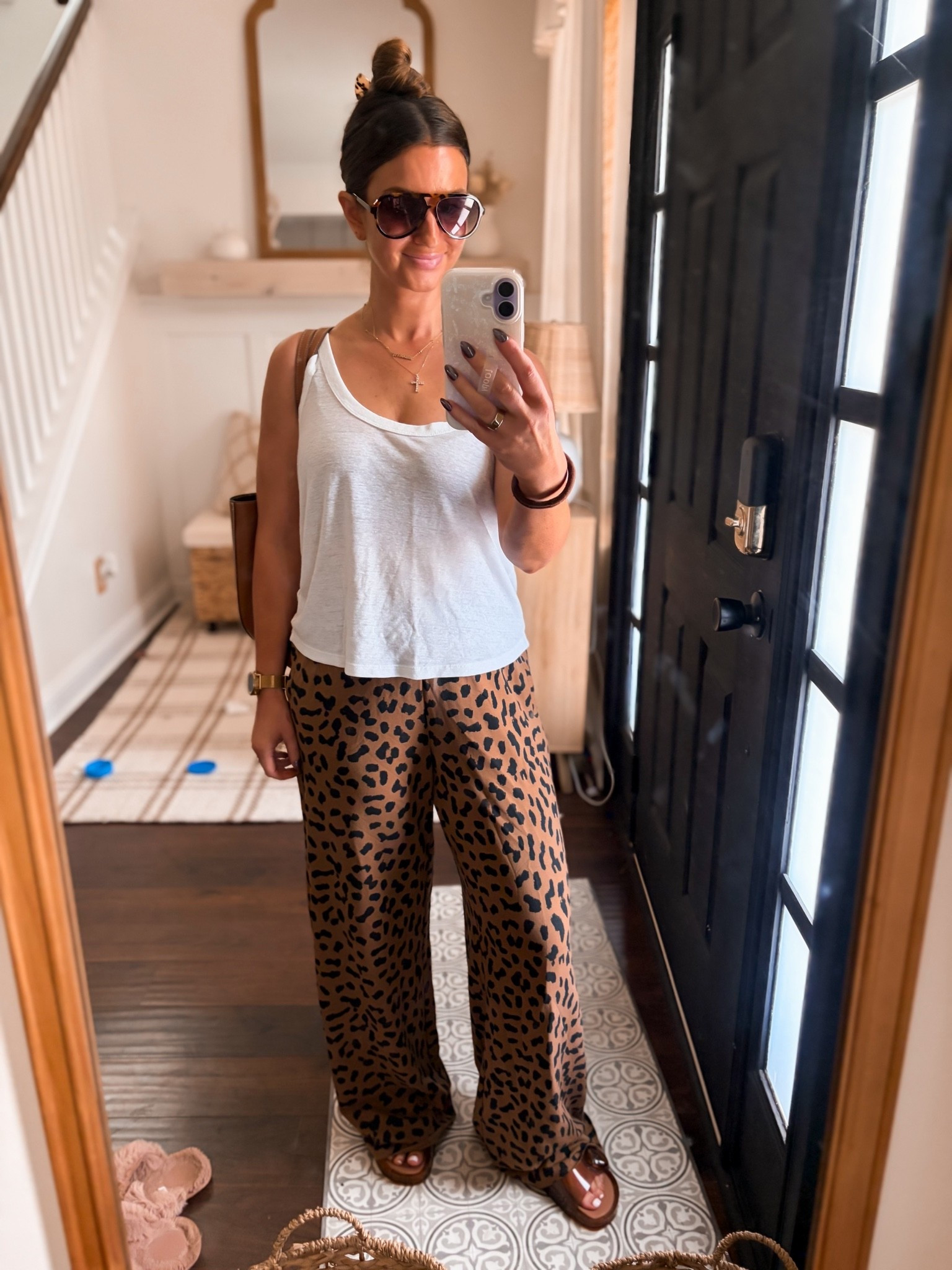 Leopard lounge pants-medium