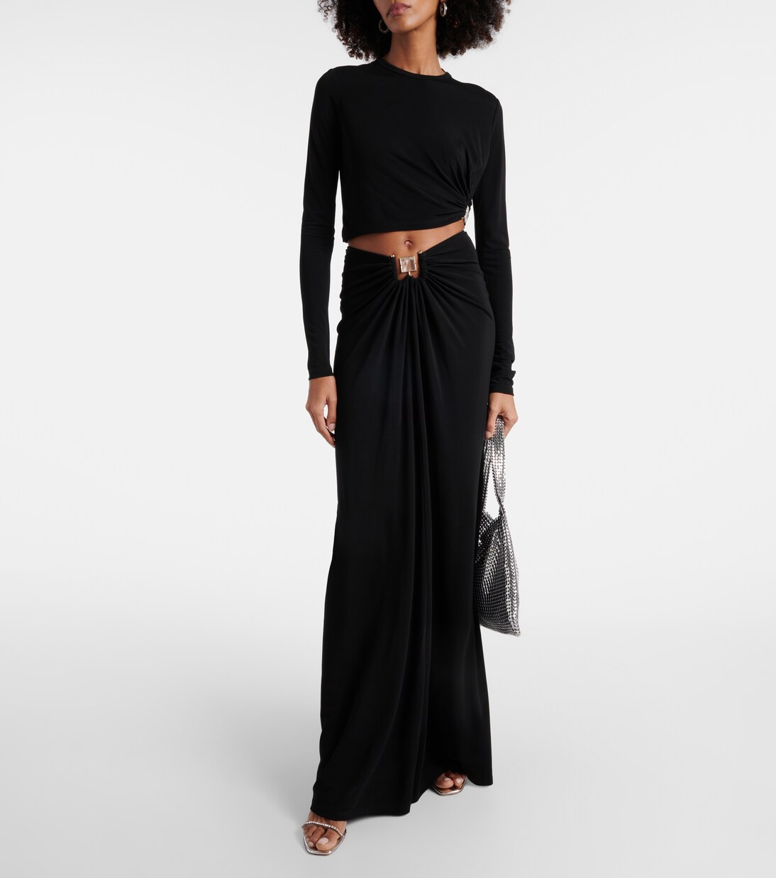 Embellished cutout jersey maxi dress | Mytheresa (UK)